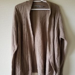 3x brown cardigan sweater